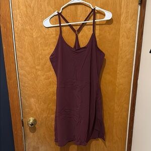Outdoor Voices Burgundy Exercise Dress
